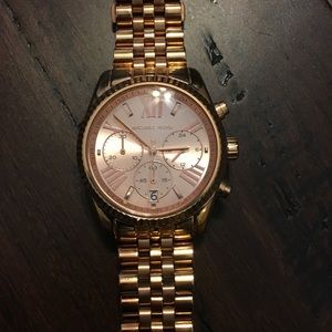 Michael Kors MK5569 Watch Rose Gold- Needs Battery